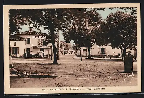 AK Villandraut, Place Gambetta