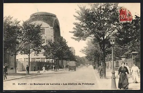 AK Clichy, Le Boulevard de Lorraine, Les Ateliers du Printemps