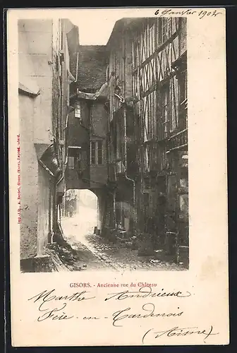 AK Gisors, Ancienne rue du Chateau