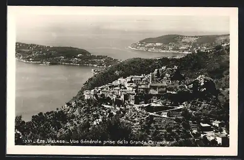 AK Eze-Village, Vue Générale prise de la Grande Corniche