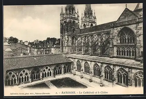 AK Bayonne, La Cathédrale et le Cloître
