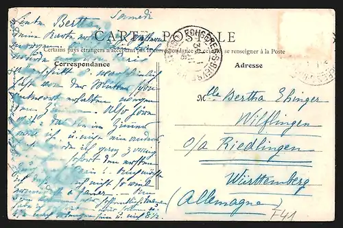 AK Fougeres-sur-Bievre, Place de l`Eglise