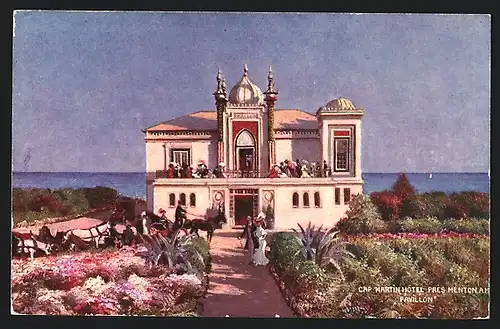 Künstler-AK Raphael Tuck & Sons Nr. 960 /74: Cap Martin Hotel pres Menton, Pavillon