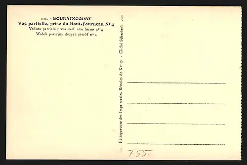 AK Gouraincourt, Vue partielle, prise du Haut-Fourneau