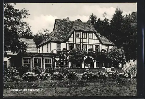 AK Dünsen / Harpstedt, Hotel Waldfrieden von M. Rogge