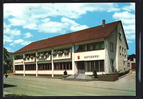 AK Waldhausen / Geislingen, Gasthof-Metzgerei Ochsen von A. Barth