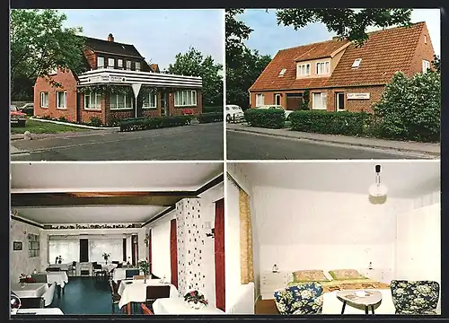 AK St. Peter-Ording, Nordsee-Heilbad, Pension Ursula Fam. Niclasen, Am Wäldchen 1-2, Innenansichten