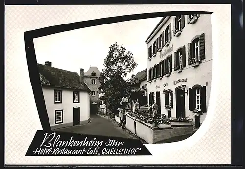 AK Blankenheim /Ahr, Hotel-Restaurant-Cafe Quellenhof