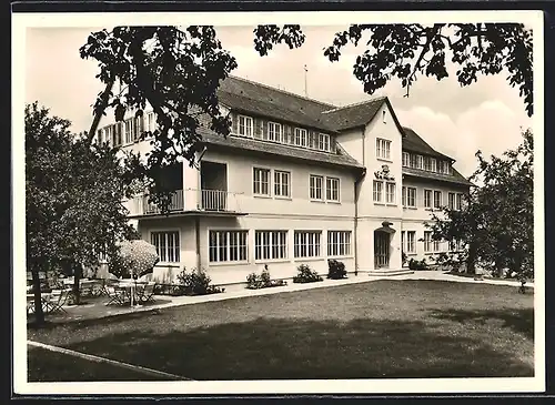 AK Echterdingen, Hotel Graf Zeppelin in der Stuttgarter Str. 51