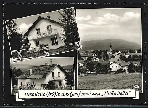 AK Grafenwiesen /Bayer. Wald, Hotel-Pension Haus Hella, Bachstrasse 163