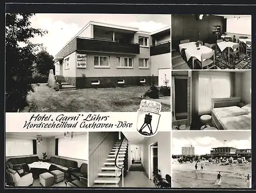 AK Cuxhaven-Döse, Hotel Garni Lührs, Steinmarner Strasse 94 /96