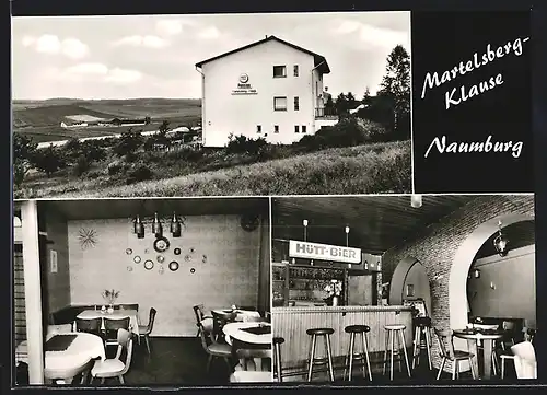 AK Naumburg /Kassel, Martelsberg-Klause, Gasthaus und Pension