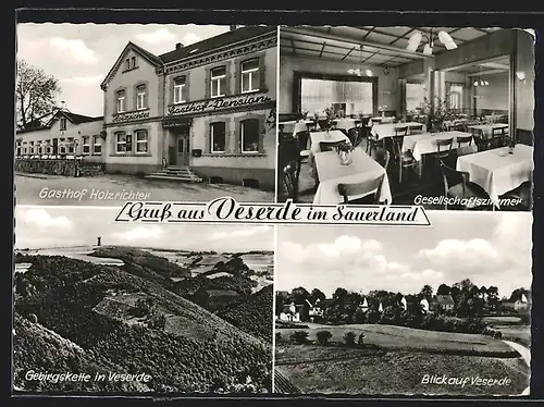 AK Veserde /Sauerland, Gasthof und Pension Holzrichter, Ortsansichten