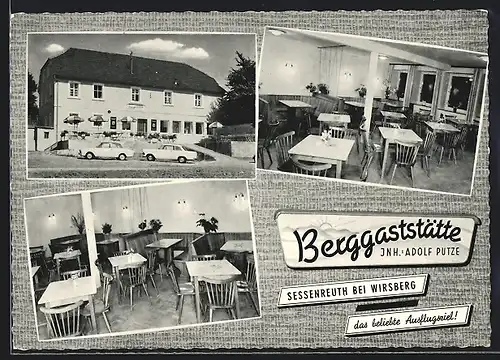 AK Sessenreuth bei Wirsberg, Berggaststätte Adolf Putze, Gasthaus