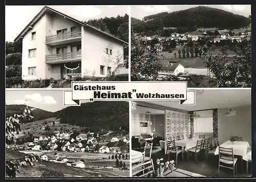 AK Wolzhausen, Gästehaus Heimat, Ortsansichten