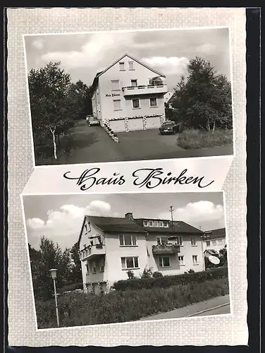 AK Bad Steben, Hotel Haus Birken, Sudetenstrasse 12