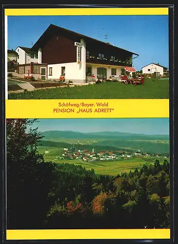 AK Schöfweg /Bayer. Wald, Hotel Pension Haus Adrett
