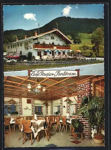AK Ramsau bei Berchtesgaden, Cafe-Fremdenheim Haus Baltram