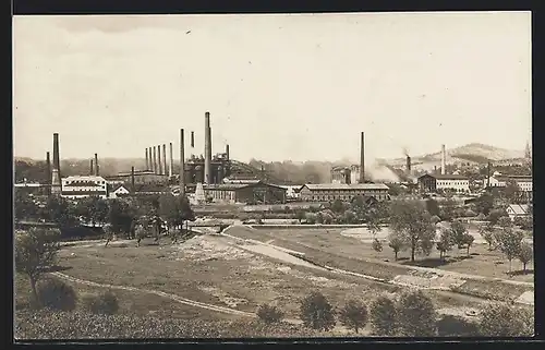 AK Trzyniec, Dampfende Hochöfen vom Eisenwerk