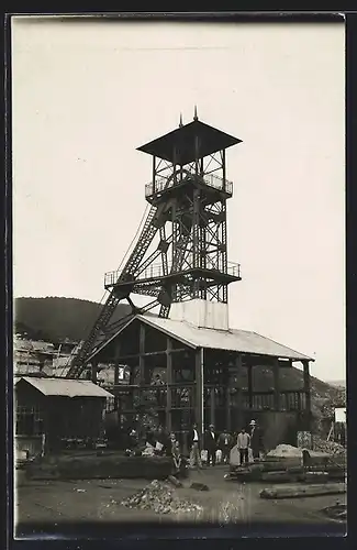 Foto-AK Zonguldak, Kozlu, Förderschacht des Bergwerks