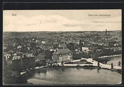 AK Kiel, Blick vom Rathausturm