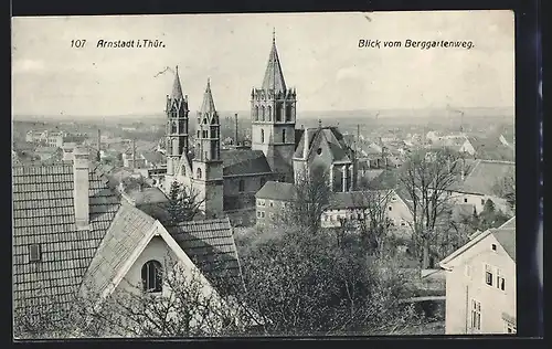 AK Arnstadt i. Th., Blick vom Berggartenweg