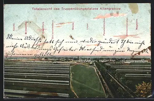 AK Altengrabow, Totalansicht des Truppenübungsplatzes