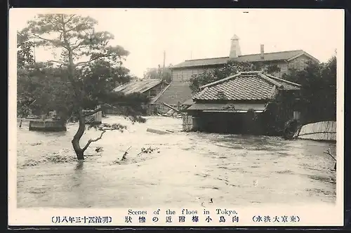 AK Tokyo, Scenes of the floos, Hochwasser