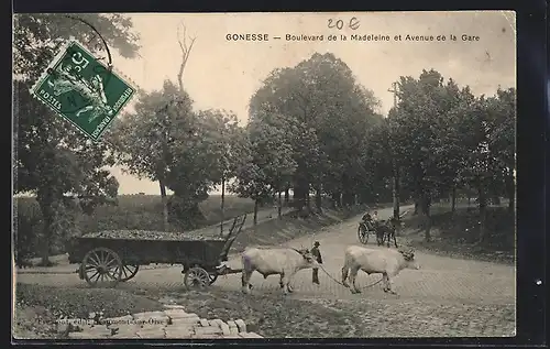 AK Gonesse, Boulevard de la Madeleine et Avenue de la Gare