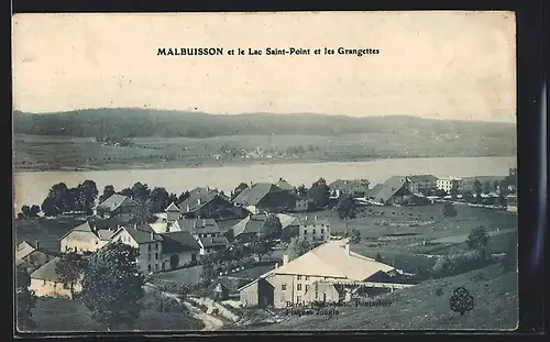 AK Malbuisson, Malbuisson et le Lac Saint-Point et les Grangettes