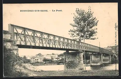 AK Bonnières-sur-Seine, Le Pont
