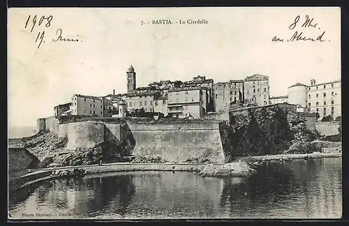 AK Bastia, La Citadelle, Blick auf die Festung