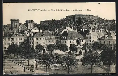 AK Belfort, Place de la République et le Chateau