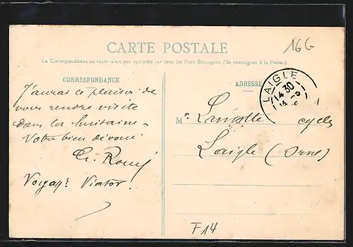 AK Pont-L`Èvèque, La Rue d`Alencon