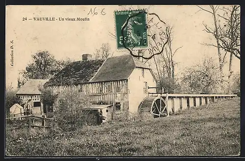 AK Vauville, Un vieux Moulin