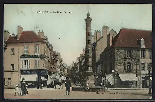 AK Moulins, La Rue d`Allier