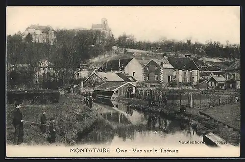 AK Montataire, Vue sur le Thérain