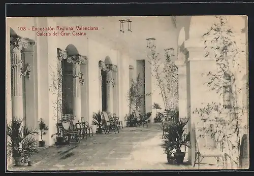 AK Valencia, Exposicion Regional Valenciana, Galeria del Gran Casino, Ausstellung
