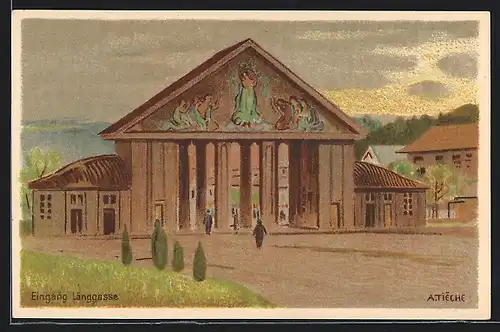AK Bern, Schweiz. Landes-Ausstellung 1914, Eingang Länggasse