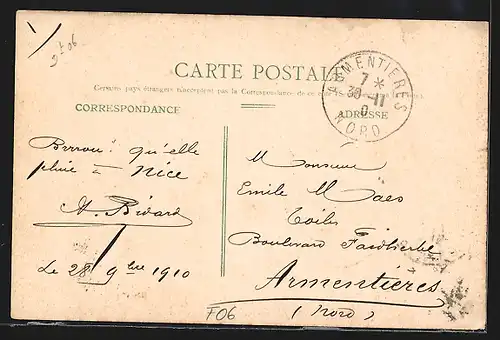 AK Nice, Église de Cimiez