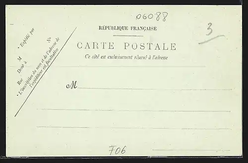 AK Nice, Le Couvent de Cimiez