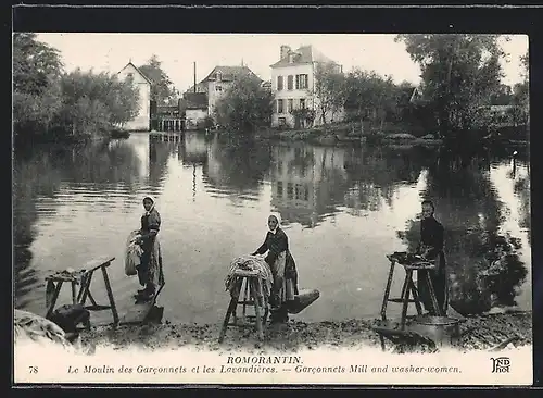 AK Romorantin, Le Moulin des Garconnets et les Lavandieres