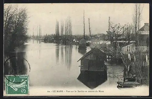 AK Le Mans, Vue sur la Sarthe en amont du Mans