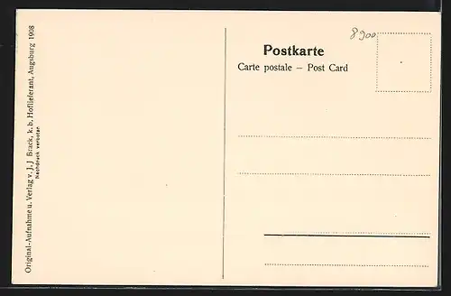 AK Augsburg, Partie am Untern Graben