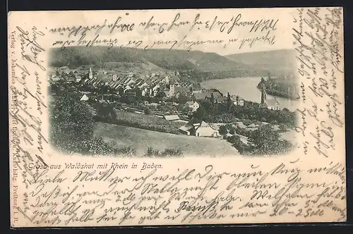AK Waldshut /Baden, Ortsansicht am Rhein