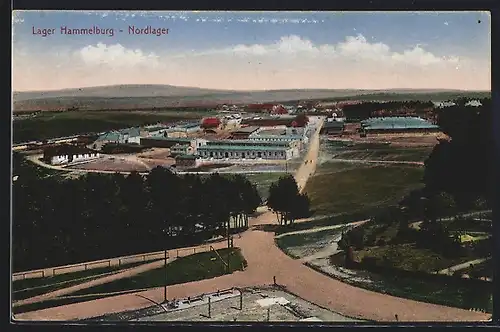 AK Hammelburg, das Nordlager aus der Vogelschau
