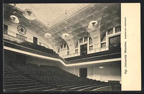 AK München, Auditorium maximum der Kgl. Universität