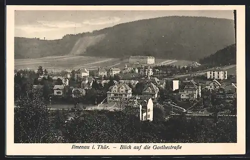 AK Ilmenau i. Thür., Blick auf die Goethestrasse