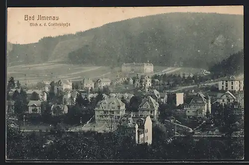 AK Bad Ilmenau, Blick auf die Goethestrasse