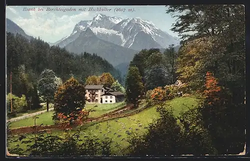 AK Ilsank bei Berchtesgaden, Ortsansicht mit Hochkalter